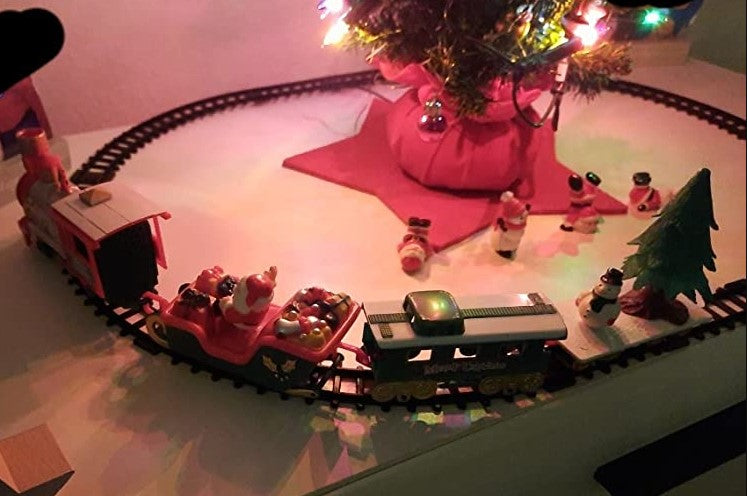 22Pcs Holiday Express Train Set – Electric Railway Toy for Kids with Light & Music, Safe for Ages 3+