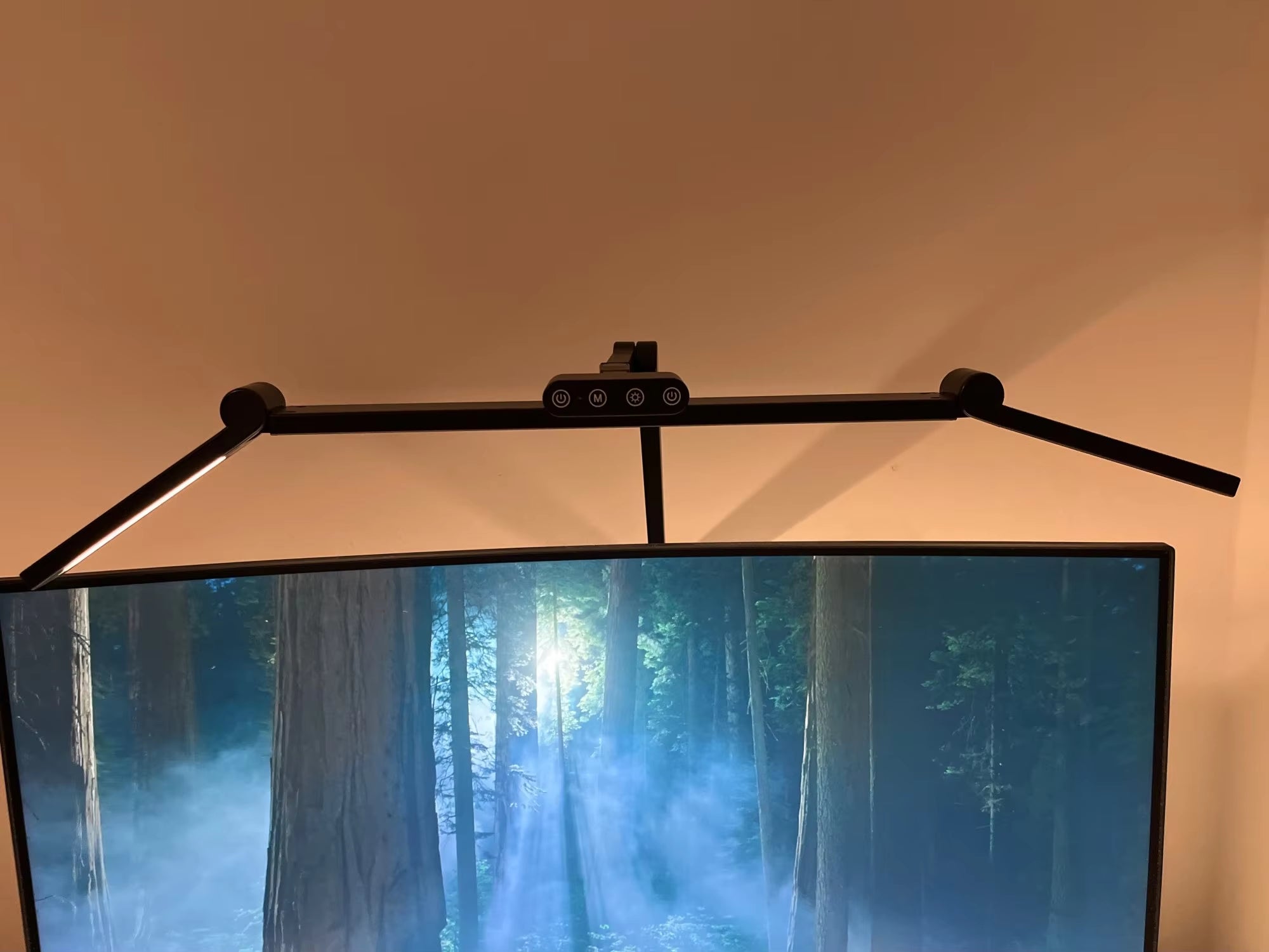 24W Triple-Head LED Desk Lamp with Clamp, Auto-Dimming, and 360° Flexible Gooseneck Design for Office and Home