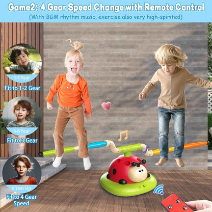 3-in-1 Active Play Toy – Jump, Ring Toss & Rocket Launch with Musical & Remote-Controlled, Easy to Assemble, Safe for Ages 3+