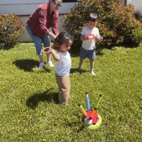 3-in-1 Active Play Toy – Jump, Ring Toss & Rocket Launch with Musical & Remote-Controlled, Easy to Assemble, Safe for Ages 3+