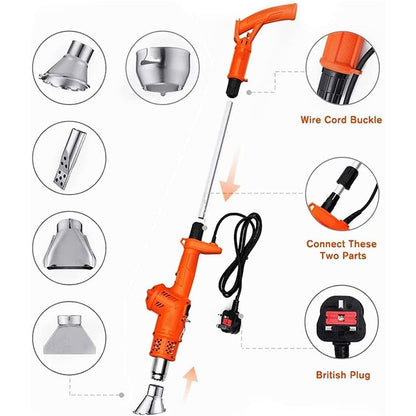 3-in-1 Electric Weed Burner Killer with Adjustable Temperature – Powerful Garden Weed Removal Tool for Efficient, Eco-Friendly Weed Control