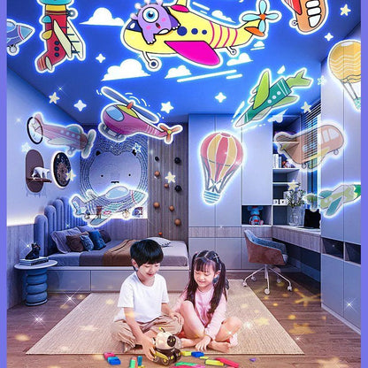 3-in-1 Robot Night Light, Star Projector & Bluetooth Speaker with Rotating Light with Music, Safe for Ages 1+