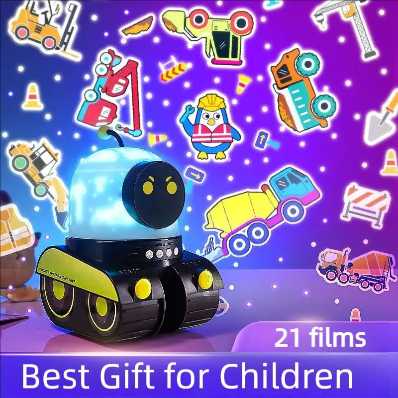 3-in-1 Robot Night Light, Star Projector & Bluetooth Speaker with Rotating Light with Music, Safe for Ages 1+