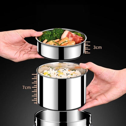 304 Stainless Steel Heated Lunch Box with USB Heating, Constant Temperature 65°C, Portable & Rechargeable