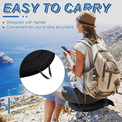 360-Degree Car Swivel Seat Cushion with Memory Foam Support, Comfortable & Breathable Material