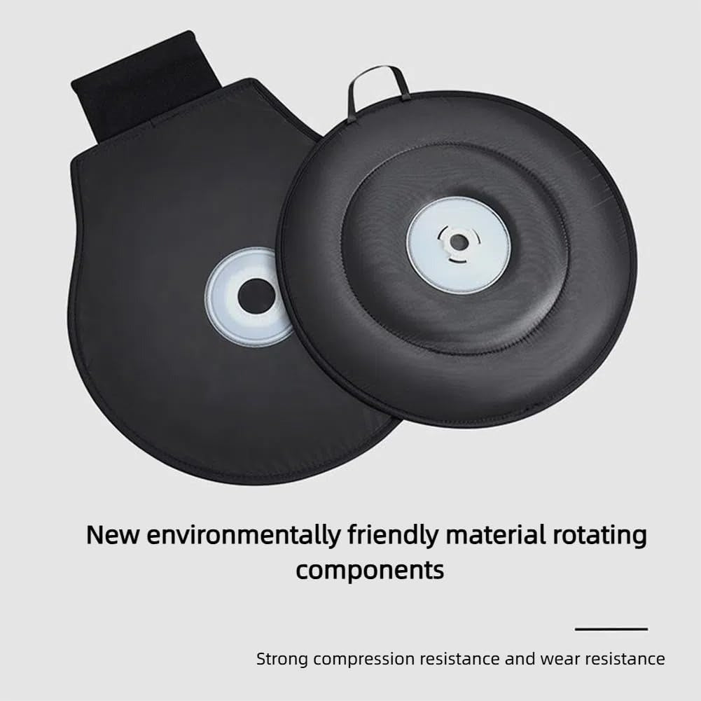 360-Degree Car Swivel Seat Cushion with Memory Foam Support, Comfortable & Breathable Material