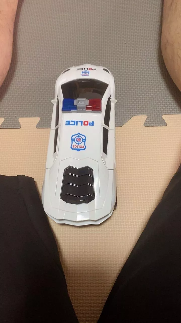 360° Rotating Police Car Toy with Sound & Light Electric Automatic Openable Doors, Safe for Ages 3+