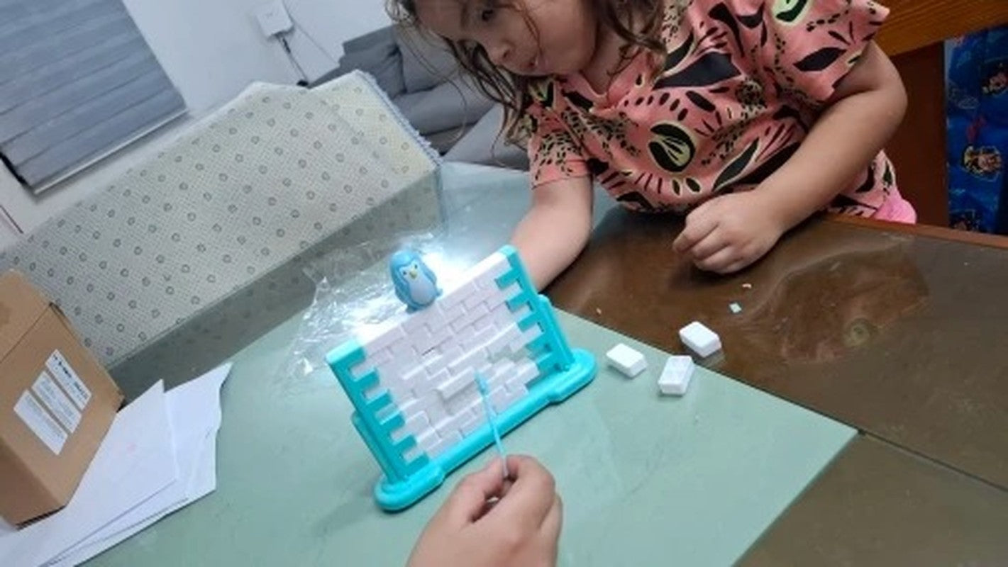 3PCS Penguin Trap Game with Fun and Safe Play Builds Logic, Hand-Eye Coordination, Easy Assembly for Kids Ages 3+