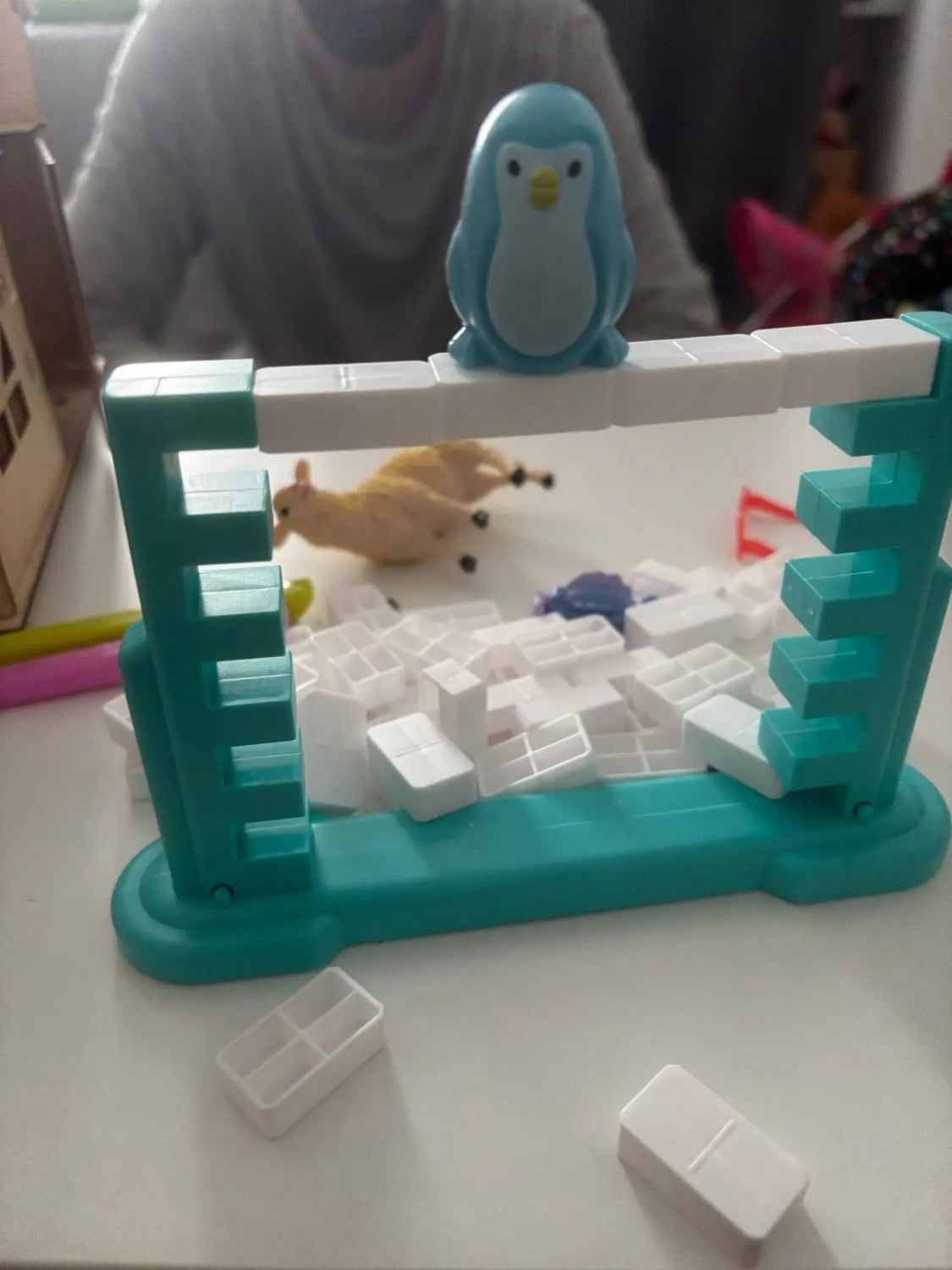 3PCS Penguin Trap Game with Fun and Safe Play Builds Logic, Hand-Eye Coordination, Easy Assembly for Kids Ages 3+