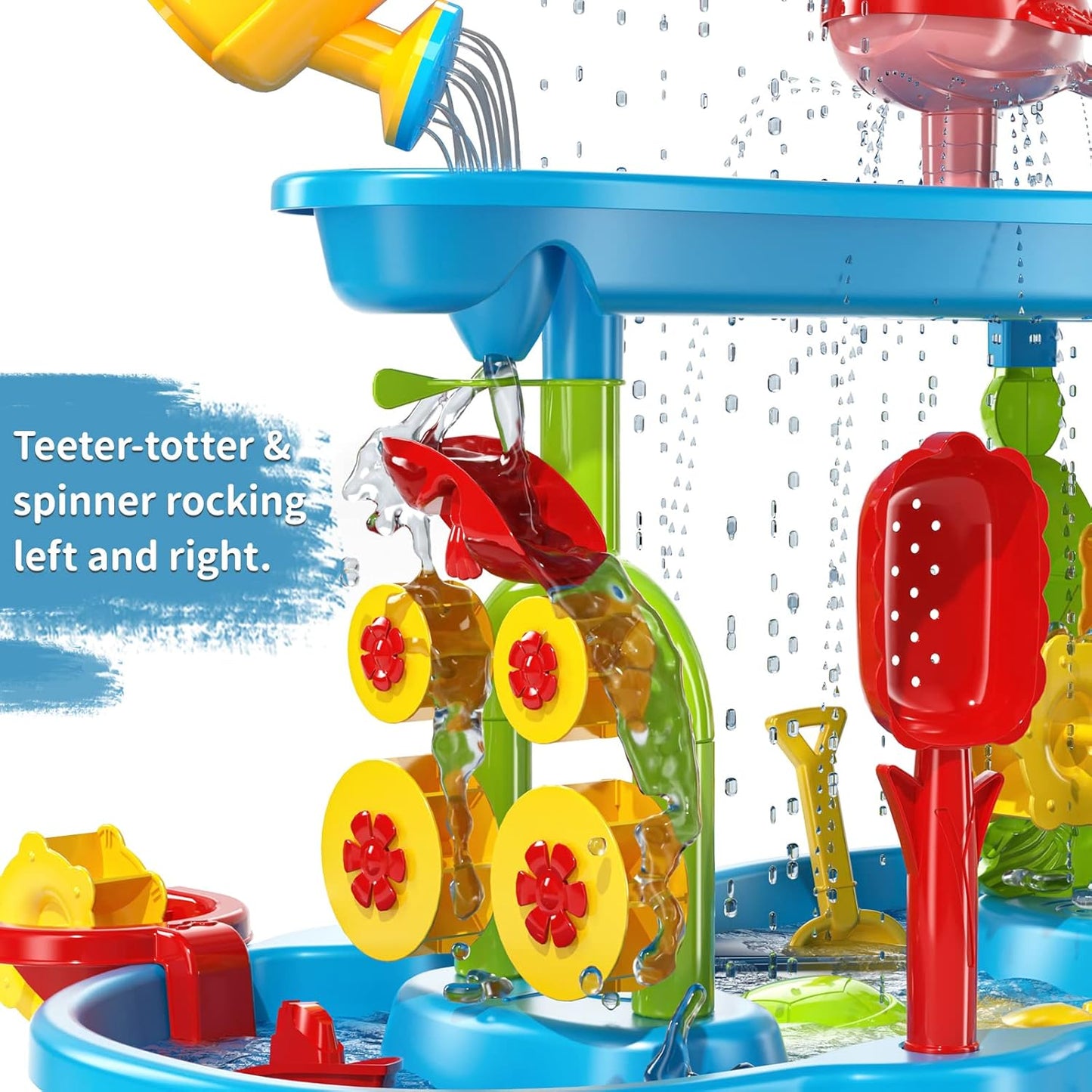 3 - Tier Outdoor Water Play Table with Accessories for Kids Summer Beach Backyard Garden Sensory Toy Set for Boys & Girls Ages 3+