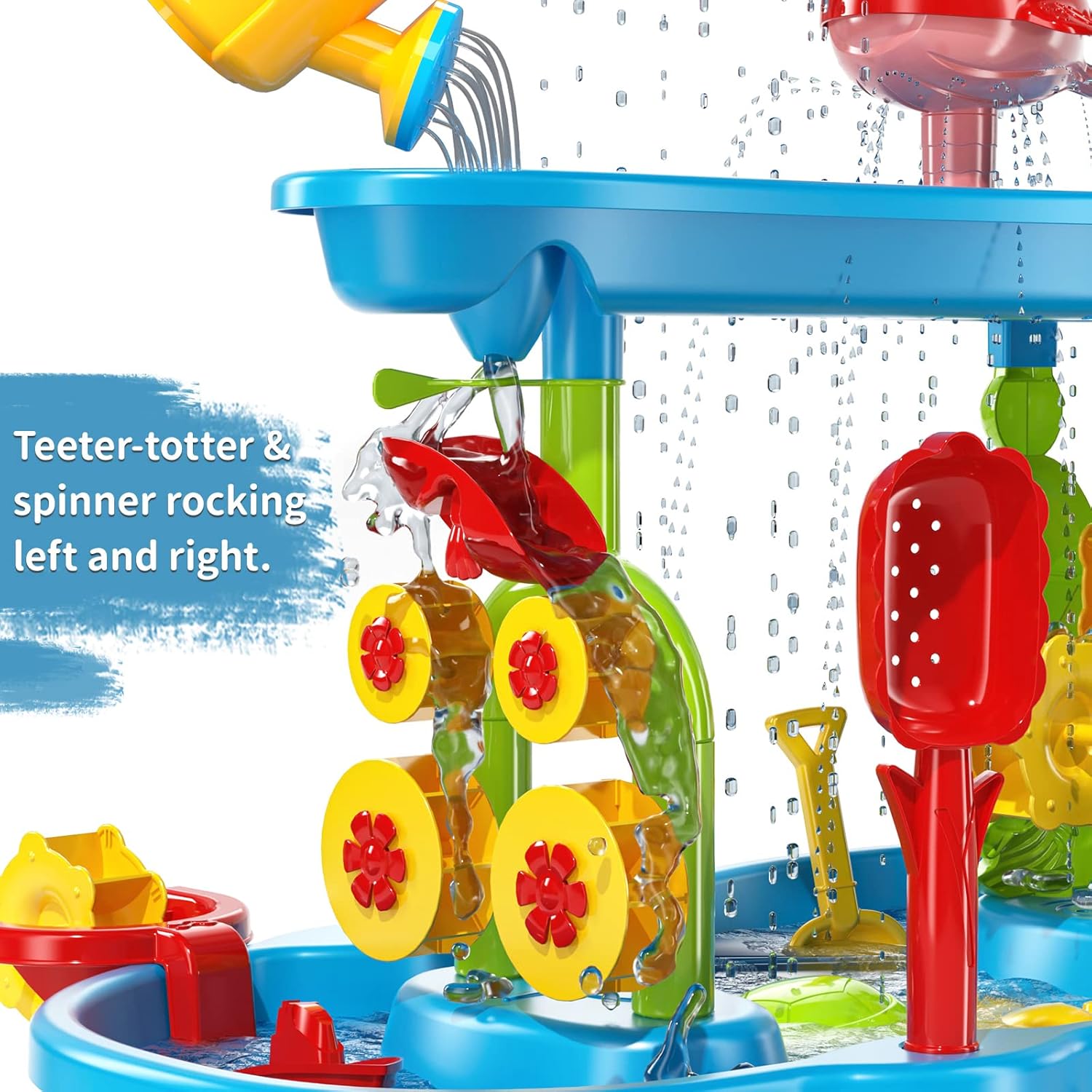 3 - Tier Outdoor Water Play Table with Accessories for Kids Summer Beach Backyard Garden Sensory Toy Set for Boys & Girls Ages 3+