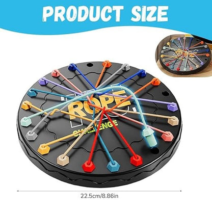 3 Levels Rope Knots Puzzle with Non-chemical Plastic, Various Modification, Safe for Ages 3+