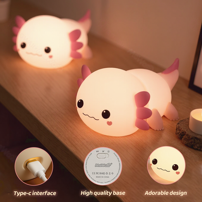Axolotl Cute Squishy Night Light