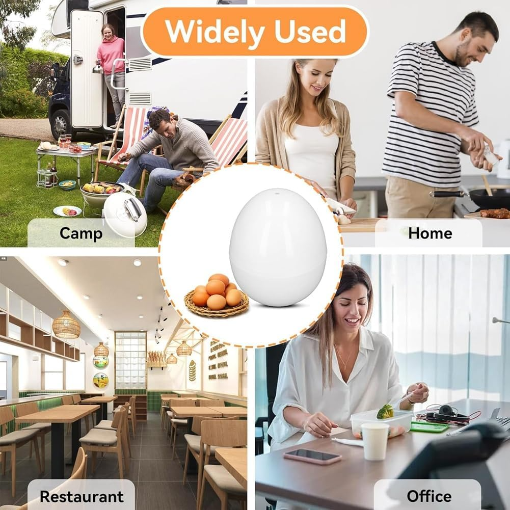 4-Egg Microwave Boiler – Quick Cooker for Perfect Soft or Hard Boiled Eggs & Built-in Easy Shell Remover