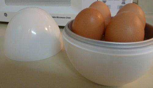 4-Egg Microwave Boiler – Quick Cooker for Perfect Soft or Hard Boiled Eggs & Built-in Easy Shell Remover