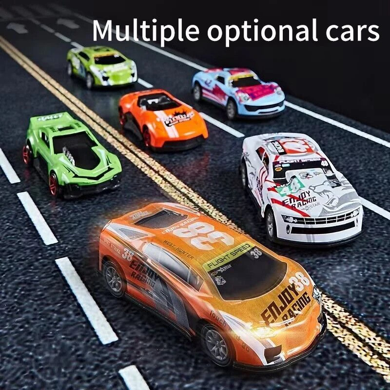 4-Layer Truck Carrier Toy with Foldable Design, Pull-Back Cars, Perfect for Kids Ages 4+