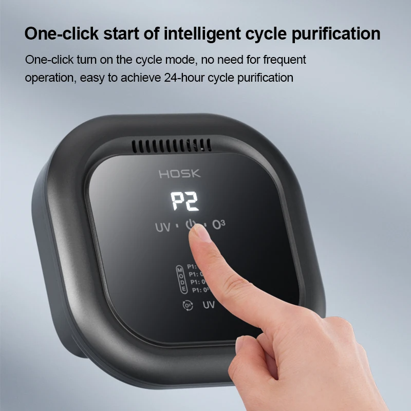 4-in-1 Air Purifier with Carbon and UV Filters for Home and Office, Aromatherapy Negative Ion