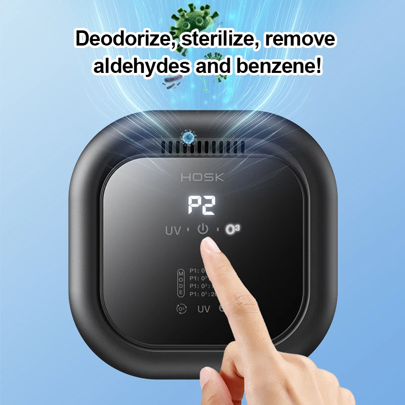 4-in-1 Air Purifier with Carbon and UV Filters for Home and Office, Aromatherapy Negative Ion