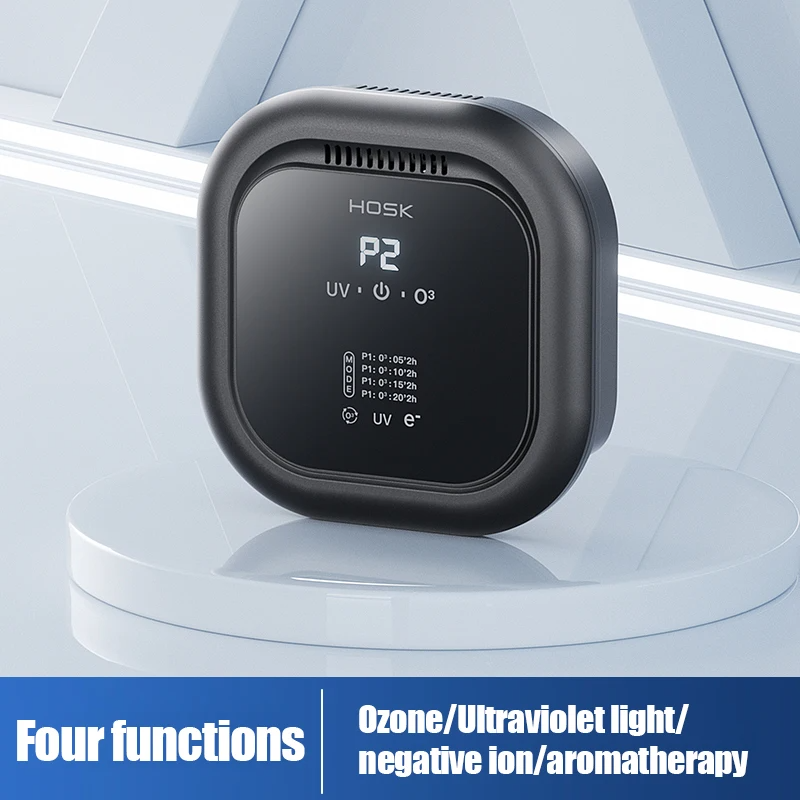 4-in-1 Air Purifier with Carbon and UV Filters for Home and Office, Aromatherapy Negative Ion