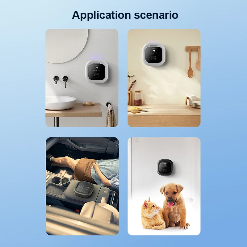 4-in-1 Air Purifier with Carbon and UV Filters for Home and Office, Aromatherapy Negative Ion