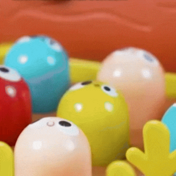 4-in-1 Montessori Baby Activity Toy With Fishing, Whac-A-Mole, Pull Carrot, Feeding For Ages 1+
