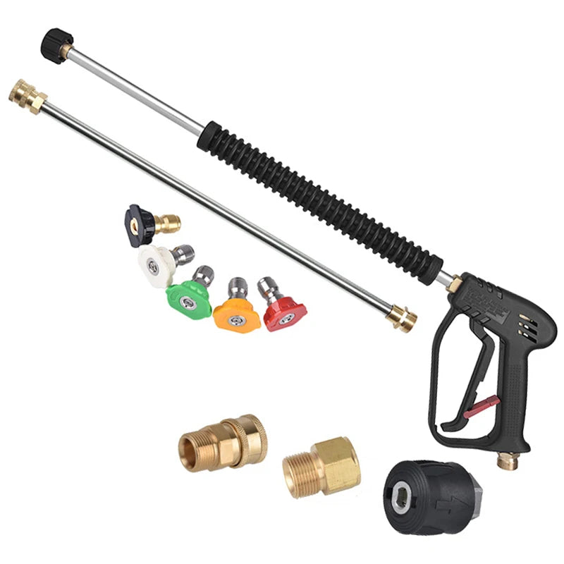4000 PSI High-Pressure Washer Gun – Heavy-Duty Power Washer Spray Gun for Car, Patio & Driveway Cleaning