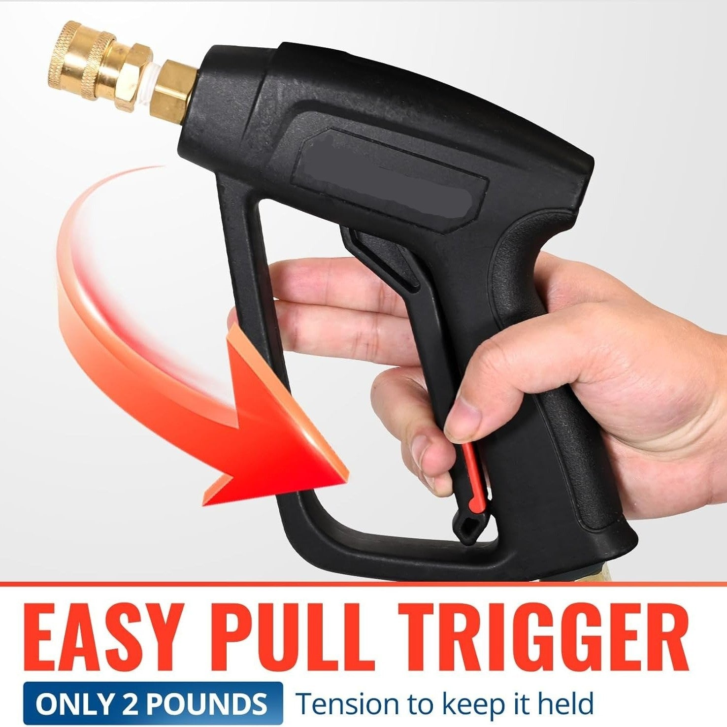 4000 PSI High-Pressure Washer Gun – Heavy-Duty Power Washer Spray Gun for Car, Patio & Driveway Cleaning