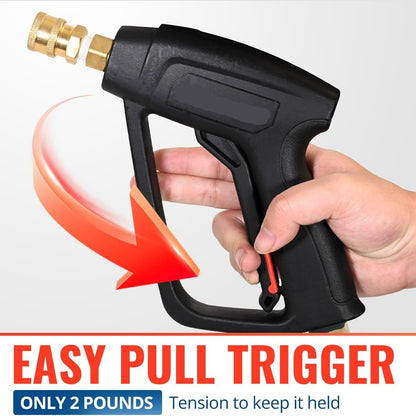 4000 PSI High-Pressure Washer Gun – Heavy-Duty Power Washer Spray Gun for Car, Patio & Driveway Cleaning