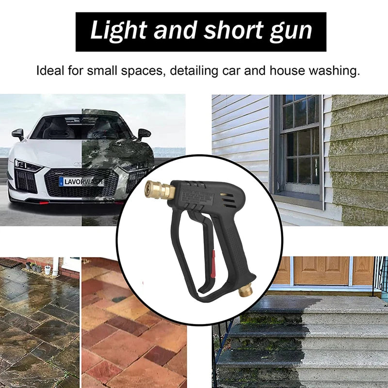 4000 PSI High-Pressure Washer Gun – Heavy-Duty Power Washer Spray Gun for Car, Patio & Driveway Cleaning