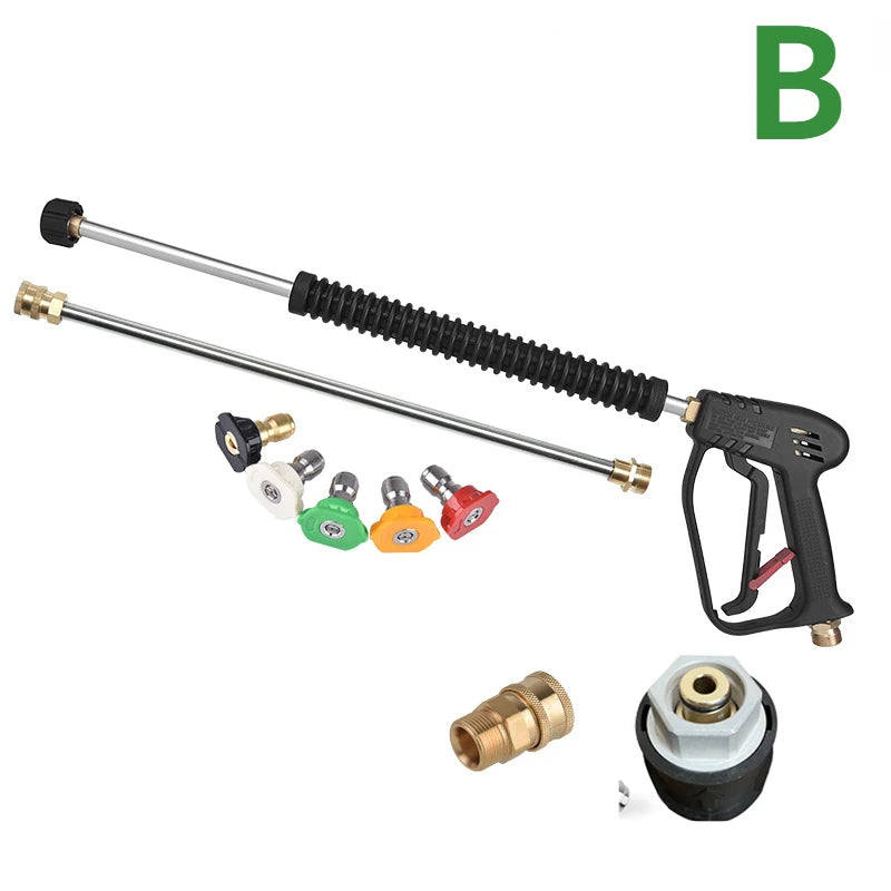 4000 PSI High-Pressure Washer Gun – Heavy-Duty Power Washer Spray Gun for Car, Patio & Driveway Cleaning