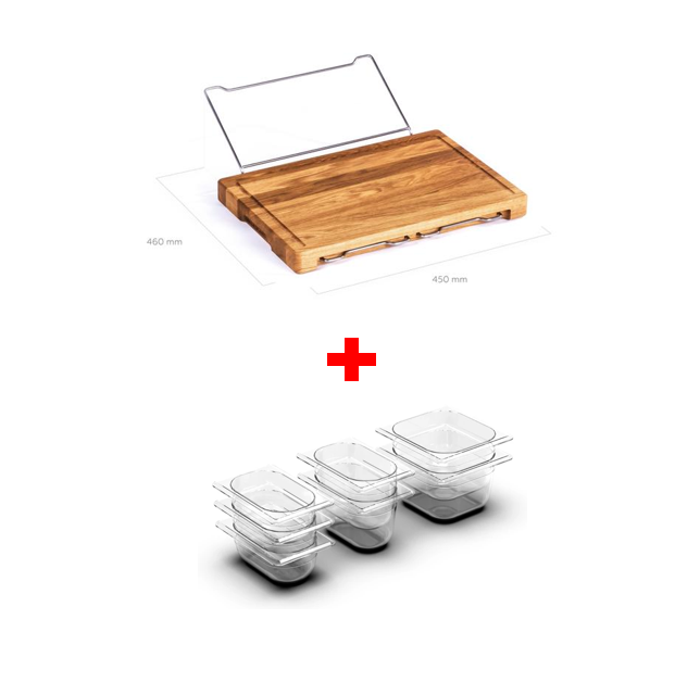 Extensible Bamboo Cutting Board Set With Containers For Kitchen With Juice Groove, Eco-Friendly Chopping And Serving Board