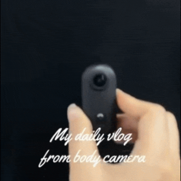 4K Thumb Action Camera, Waterproof Body Camera for Cycling & Pet Walking, 1080P HD Video Recording