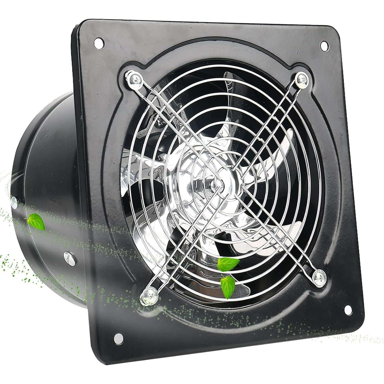 4,6,8" Industrial Axial Exhaust Fan with Square Frame and Low Noise Design