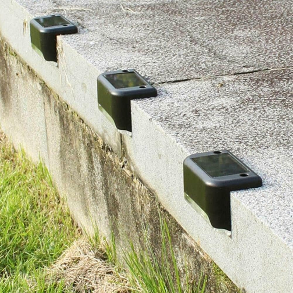 4 Pack Premium Solar Deck Lights – Outdoor, Wireless Installation, Waterproof (IP44), Durable ABS Material