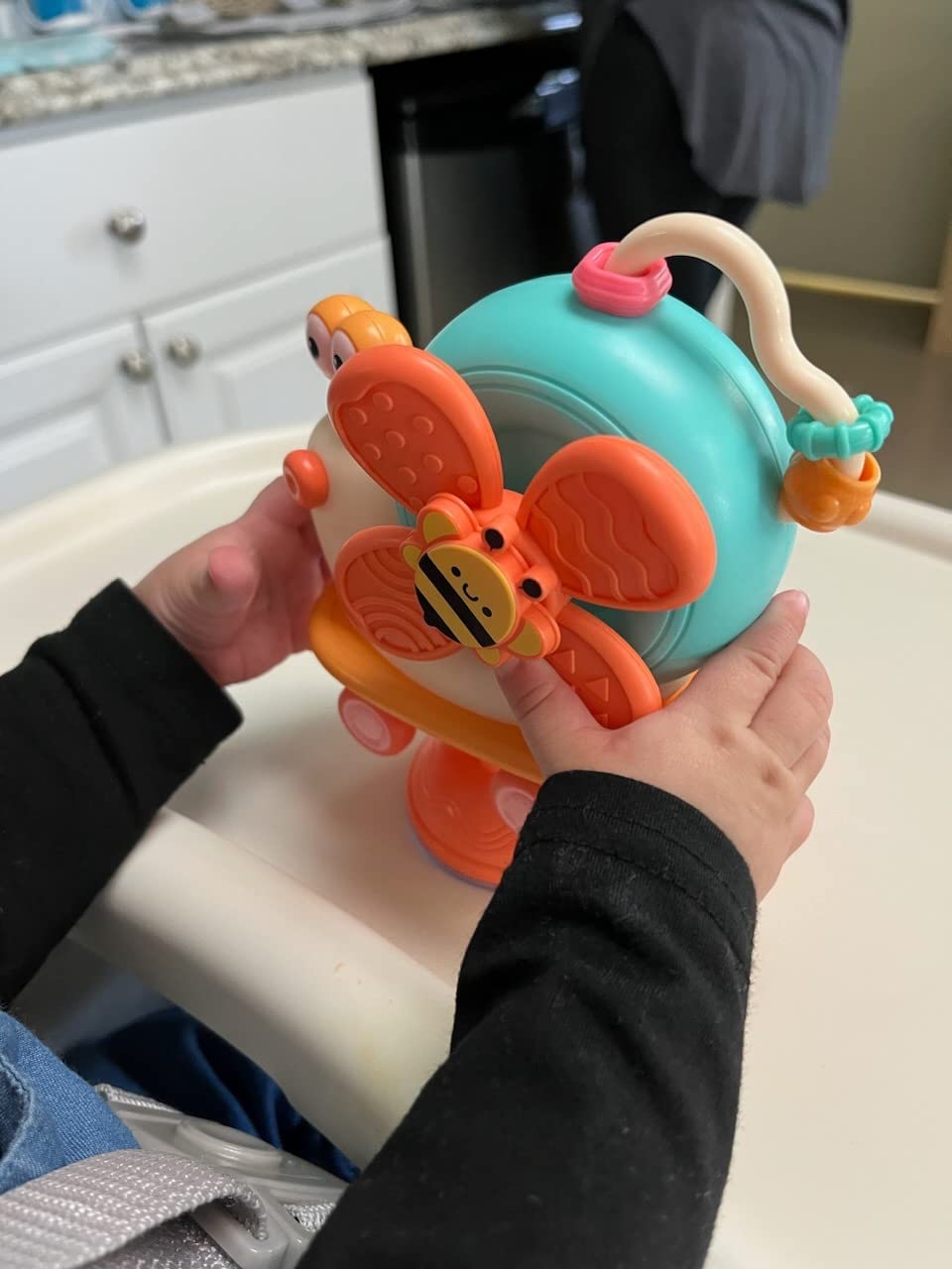 5-in-1 Snail Spinner Suction Toy, Montessori Baby Sensory Toy for Bath, Mealtime & Play, Safe for Ages 6 Months+