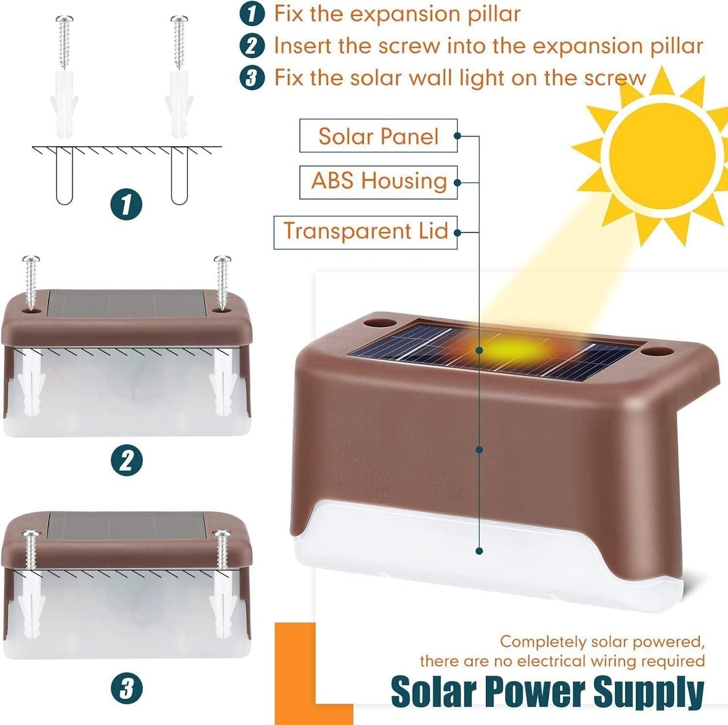 Premium Solar Deck Lights-Outdoor