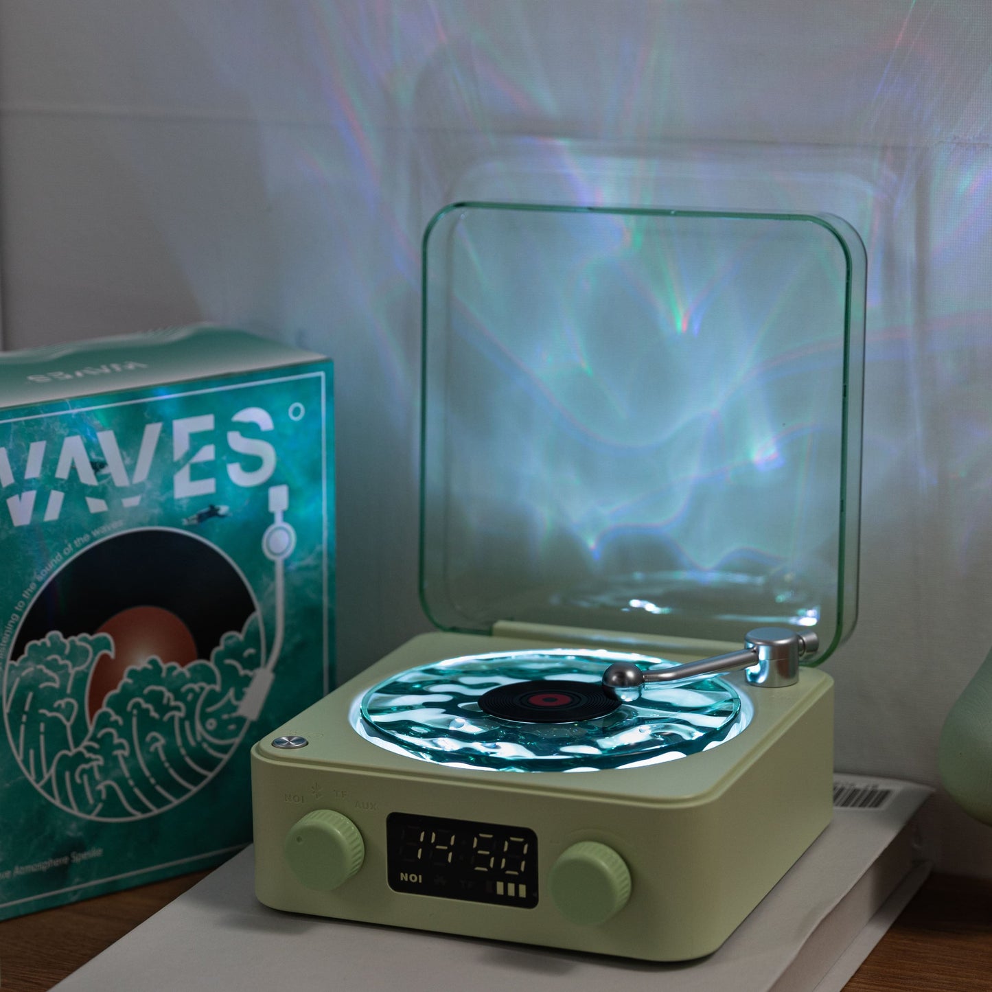 Premium Waves Retro Bluetooth Vinyl Record Player Light