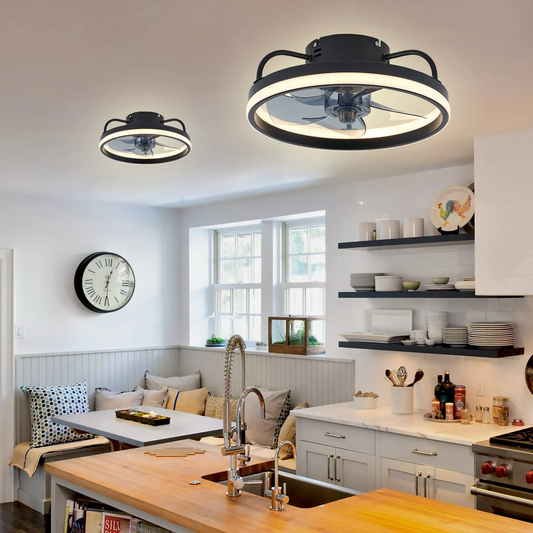 55W Multipurpose Ceiling Fan with LED Light and Remote Control, 3000K-6500K Dimmable
