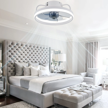 55W Multipurpose Ceiling Fan with LED Light and Remote Control, 3000K-6500K Dimmable