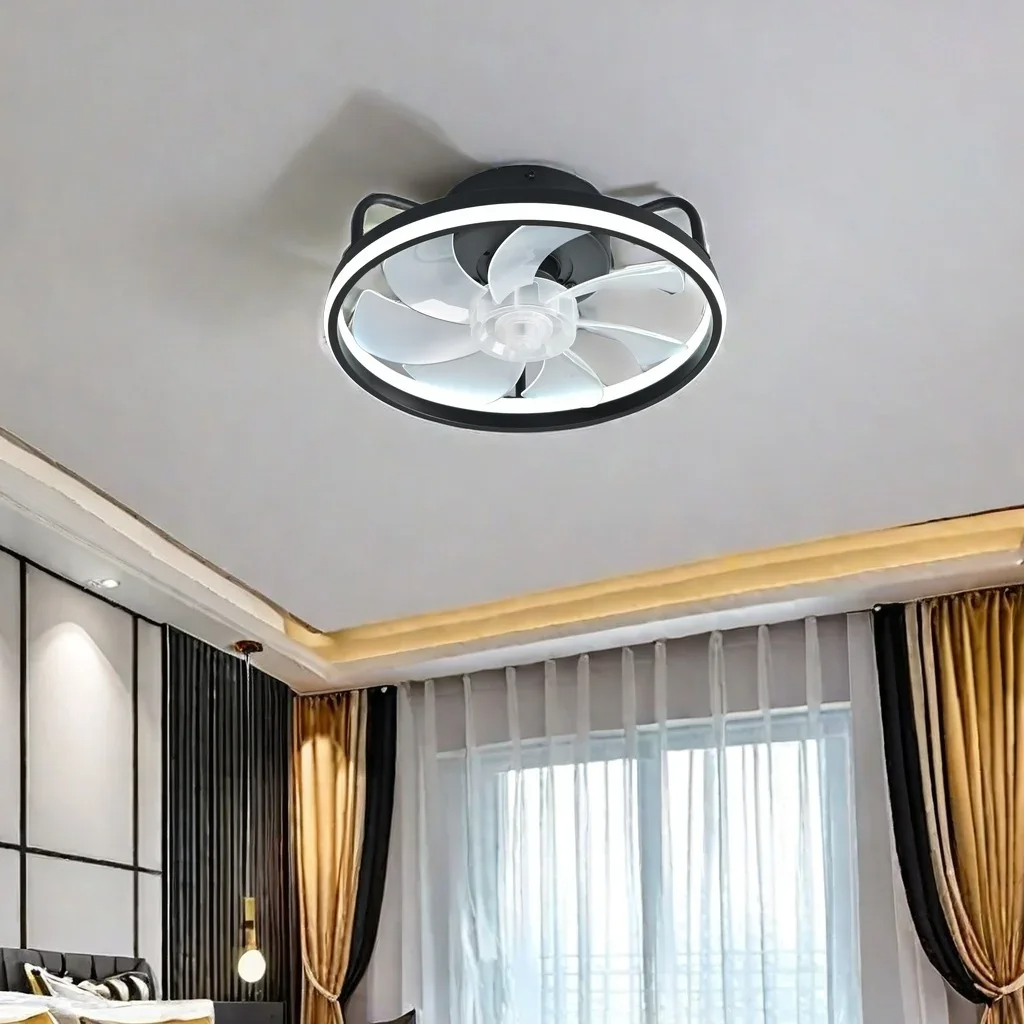 55W Multipurpose Ceiling Fan with LED Light and Remote Control, 3000K-6500K Dimmable