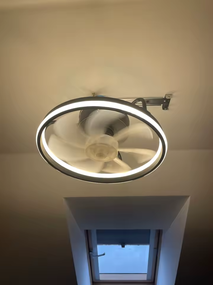 55W Multipurpose Ceiling Fan with LED Light and Remote Control, 3000K-6500K Dimmable
