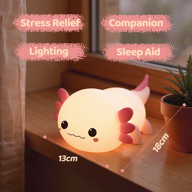 Axolotl Cute Squishy Night Light