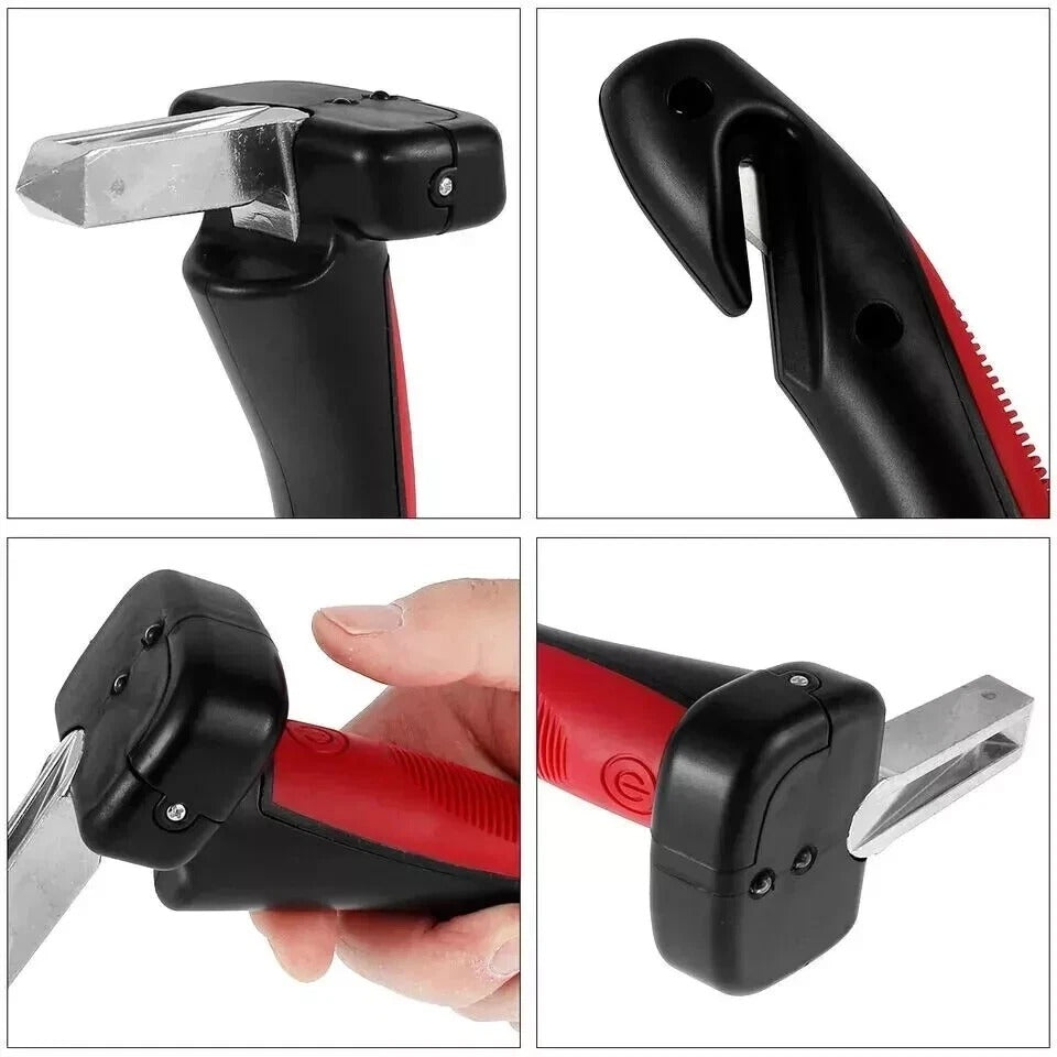 5 in 1 Car Handle Mobility Aid with Safe Window Breaker, Seatbelt Cutter, LED Flashlight for Safe Car Entrance-Exit