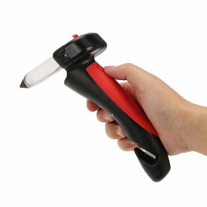 5 in 1 Car Handle Mobility Aid with Safe Window Breaker, Seatbelt Cutter, LED Flashlight for Safe Car Entrance-Exit