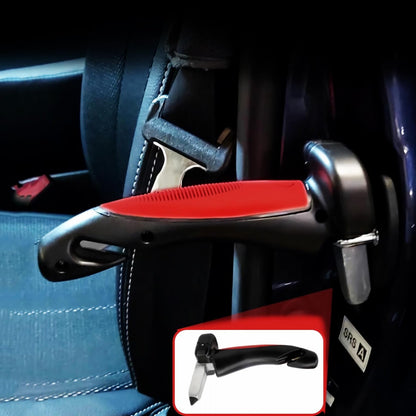 5 in 1 Car Handle Mobility Aid with Safe Window Breaker, Seatbelt Cutter, LED Flashlight for Safe Car Entrance-Exit