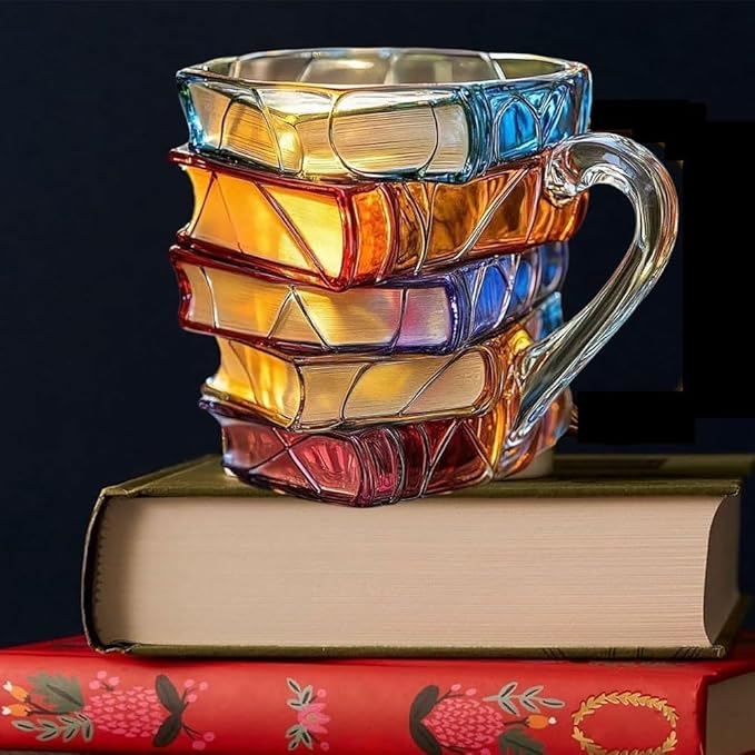 Hand Painted Mug for Book Lovers