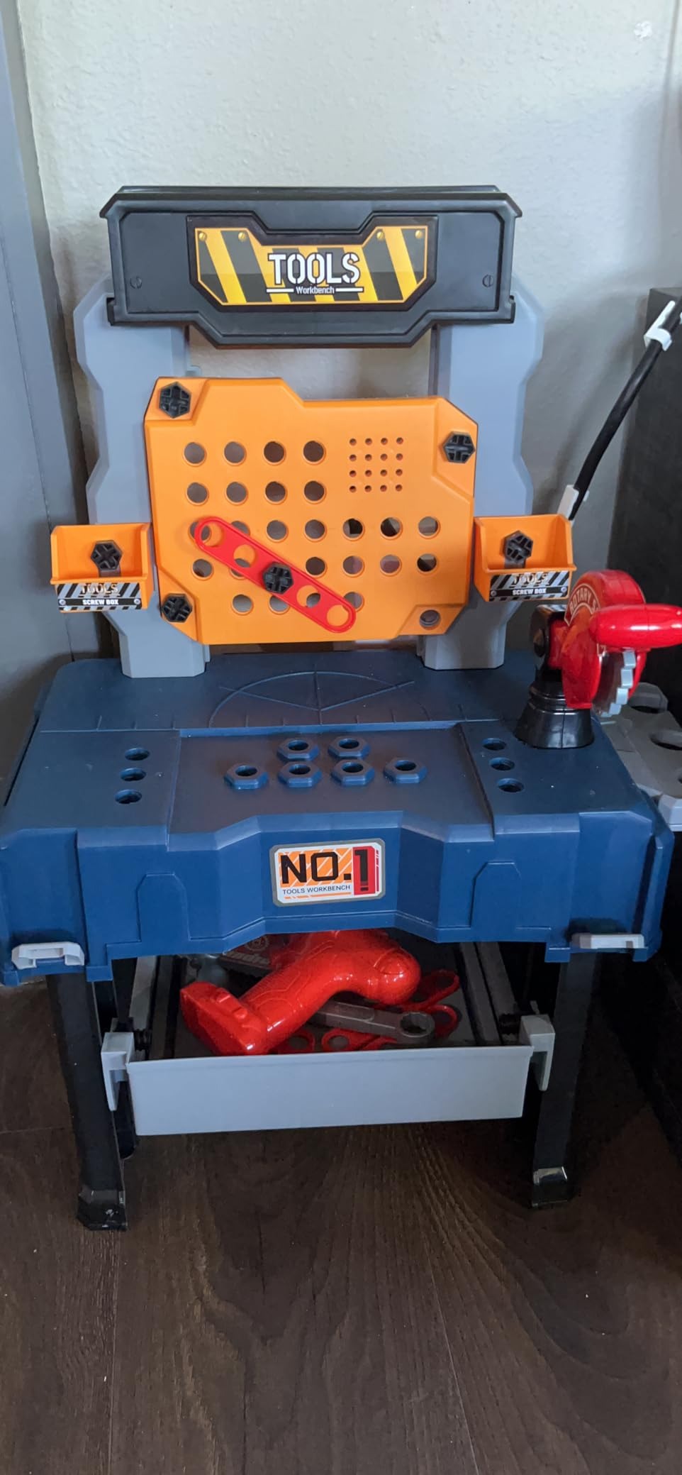 65 PCS Kids Tool Bench with Realistic Engineer Role-play, Automatic Saw, Safe for Ages 3+