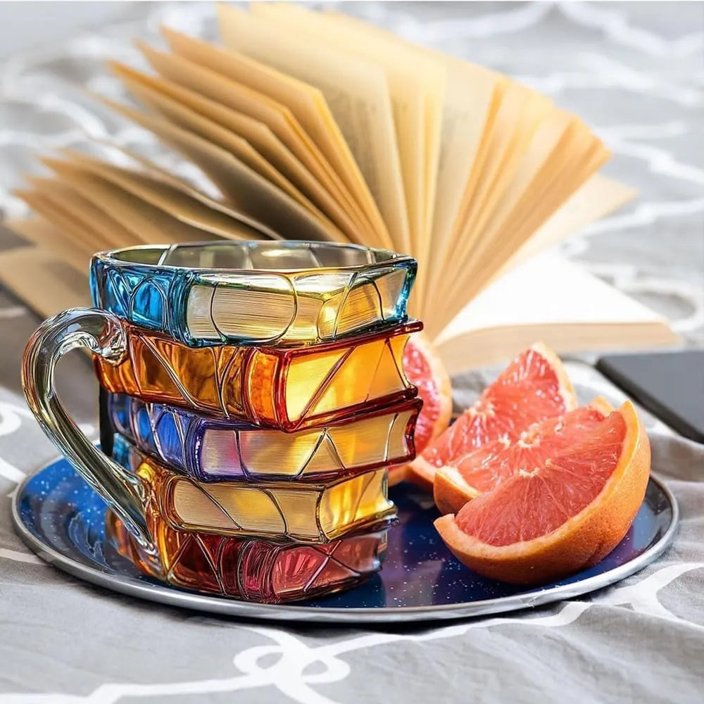 Hand Painted Mug for Book Lovers