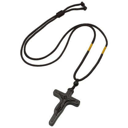 Handcrafted Wooden Cross Necklace