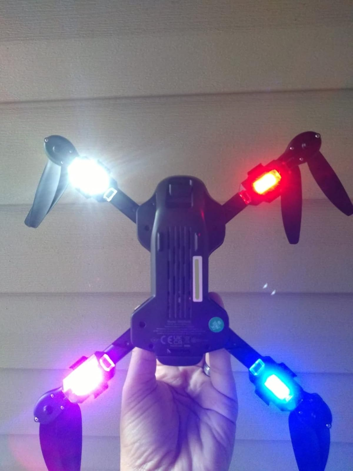 7 Colors LED Motorcycle Strobe Lights - Anti-Collision Lights and USB Charging, Night Signal Emergency Warning